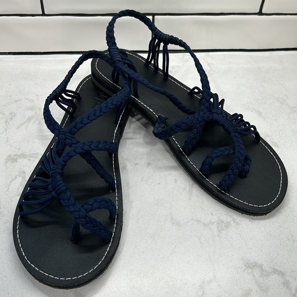 Everelax Rope Hand Braided Flat Sandals Woven Women’s Size 10 NWOT - Picture 11 of 16